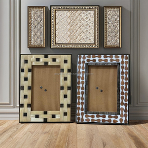 2024 Vente chaude cadre photo en os de corne fait à la main moderne imprimé UV de haute qualité 4x6 d'Inde - Product Image 2