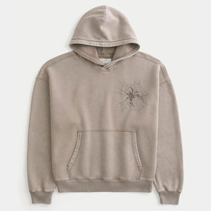Sweat-shirt à capuche en molleton avec poche, imprimé par transfert thermique, motif araignée, en coton décontracté, personnalisé ODM, écologique – Grande Vente Populaire - Product Image 1