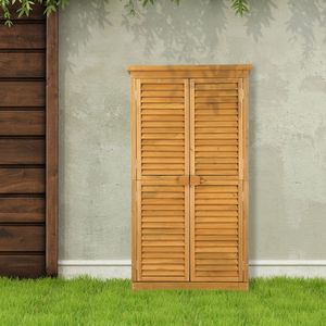 Boîte de rangement de jardin noire à toit incliné en cèdre 87*46.5*160cm, pour espace de rangement jaune - Product Image 3