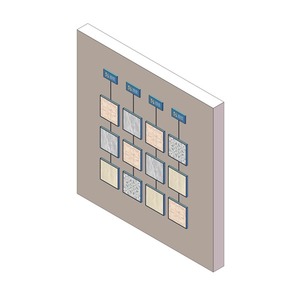 Étagères coulissantes murales asiatiques en métal, panneaux d'affichage faciles à assembler, légers pour une utilisation en intérieur - Product Image 3