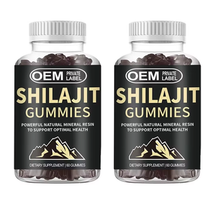 Private Label Himalayan Shilajit <b>Gummies</b> for Men & Women Sugar-free Shilajit 60 <b>Gummies</b> with Ashwagandha for Strength Energy - Product Image 1