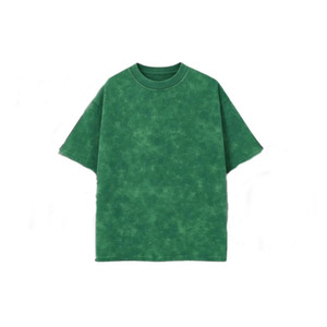 เสื้อยืดคอตตอนเนื้อหนัก 240 GSM ซักย้อมสีแดงเลือดหมู ผ้าหรูหรา ปักลายปักโลโก้ตามสั่ง เสื้อยืดคอตตอน 100% สำหรับผู้ชาย - Product Image 4