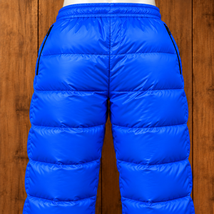 Pantalon d'hiver décontracté pour homme, coupe-vent, à taille élastique, matelassé, design matelassé, longueur intégrale, léger - Product Image 5