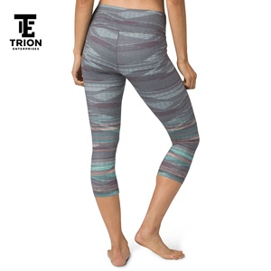 Legging Capri de Sport pour Femme de Bonne Qualité, Design Personnalisé à Bas Prix, Faible MOQ, Nouvelle Arrivée, Couleur Unie - Product Image 4