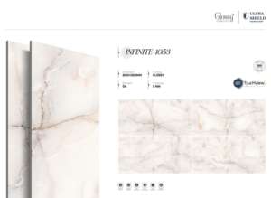 Carreaux de porcelaine brillants effet pierre de luxe 800x1600 1200x1800 750x1500mm, grandes dalles pour décoration intérieure haut de gamme - Product Image 5