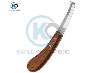 Couteau à sabots personnalisé de bonne qualité pour chèvres, moutons, porcs et bétail – Outil de coupe pour pattes d'animaux (droit/gauche) – Instruments vétérinaires - Product Image 1