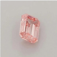 Diamante Rosa Cultivado en Laboratorio, Corte Esmeralda, 1 Ct, VS1, Color Rosa Fantasía, Diamante Suelto