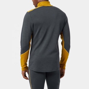 Men's Custom Made Printed 2026 Wholesale <b>Compression</b> Warm Base layer Top Half Zipper Long Sleeve Under Shirt Crew Neck - Product Image 4