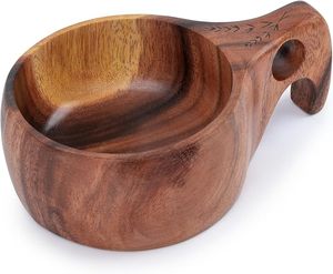 Taza Kuksa Hecha a Mano, Precio Económico, Taza Nórdica de Madera para Café, Té, Uso Diario y al Aire Libre por M/S SHAAD HANDICRAFTS - Product Image 1