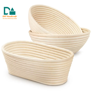 Juego de Cestas Ovaladas de Ratán Natural para Fermentación de Pan de Levadura - Product Image 5