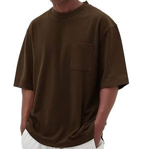 Plain Blank <b>Men</b> Clothing Black Color Hip Hop Over Sized <b>T</b> <b>Shirt</b> For Man Breathable Gym Loose Fit Street Wear Chest <b>Pocket</b> TShirt - Product Image 4