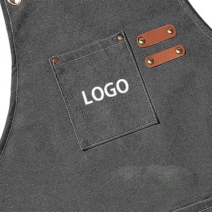 ผ้ากันเปื้อนครัวแบบหนาพิเศษ พร้อมสายรัดเอวและกระดุมปิด ผลิตจากผ้าโพลีเอสเตอร์ที่สวมใส่สบาย เหมาะสำหรับเชฟ พนักงานร้านอาหาร และบาร์ - Product Image 6