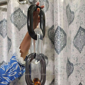 สร้อยคอเรซิ่นขนาดใหญ่ สไตล์โมเดิร์น สีผสมผสาน แนวพังก์ โซ่กลวงขนาดใหญ่  งานแฮนด์เมด ตกแต่งบ้าน ศิลปะติดผนัง - Product Image 1