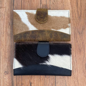 Cartera de cuero de vaca real, Cartera de mano elegante multiusos, carteras occidentales para mujer, Cartera de diseñador único de cuero genuino - Product Image 3