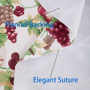 Tovaglia Rettangolare Resistente Impermeabile in Vinile con Retro in Flanella, Antimacchia e Antiolio, Lavabile, in Plastica - Product Image 2