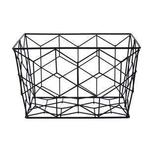 Durable Iron Material High Quality Black Metal Wire Fruit <b>Basket</b> Kitchen Decorative Design Economically Priced <b>Storage</b> <b>Baskets</b> - Product Image 1