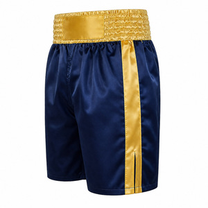 Shorts de boxe haut de gamme, vêtements de combat de boxe, satin flexible, respirant, respectueux de l'environnement, shorts de protection pour l'entraînement, fabrication OEM, vente en gros - Product Image 2