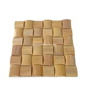 Revestimiento de madera 3D de alta calidad para pared, decoración interior, paneles de pared de teca de registro, acentos decorativos - Product Image 1