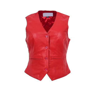 Chaleco de Cuero para Mujer, Talla Grande, Sin Mangas, Nuevo, Estilo Motero, Ligero, Calidad Profesional - Product Image 1