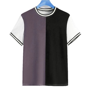 เสื้อยืดคอกลมแขนสั้นสำหรับผู้ชาย,เสื้อออกกำลังกายแขนสั้นแบบสตรีทแวร์สำหรับใส่เล่นกีฬาเข้ายิมเสื้อยืดลำลอง - Product Image 4