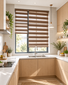 WINHOME Série sans corniche Stores zébrés jour et nuit sans corniche Projets de design intérieur Acheteurs Espaces de travail personnalisés OEM ODM - Product Image 1