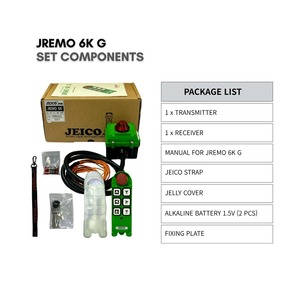 Control Remoto Industrial por Radio para Grúa, Polipasto y Cabrestante, Velocidad Única, 100-240 VCA, JEICO JREMO 6K G, Hecho en Corea, Grúa Inteligente - Product Image 5