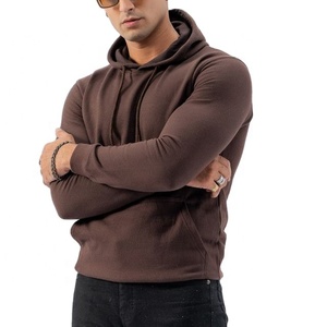 Sweat-shirts à capuche personnalisés 100 % coton prérétréci et polyester de haute qualité avec logo pour hommes, grandes tailles, imperméables, brodés, avec doublure technique - Product Image 5