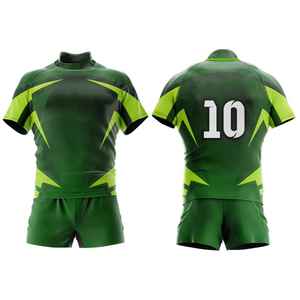 Tenues de rugby à séchage rapide, ensembles respirants, logo personnalisé, qualité supérieure, best-seller, design confortable et tendance, 100% polyester - Product Image 2