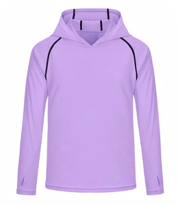 เสื้อฮู้ดกันแดดแขนยาวแบบสั่งทำพิเศษ UPF 50+ แห้งเร็ว สำหรับตกปลาและกิจกรรมกลางแจ้ง น้ำหนักเบา ระบายอากาศได้ดี เหมาะสำหรับการออกกำลังกาย - Product Image 5