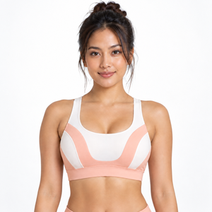 Premium Sports <b>Bra</b> Front <b>Racerback</b> Moisture Wicking Comfort High Support Flexible Construction Gym Fitness Training Sessions - Product Image 1