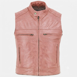 Customized Logo <b>Leather</b> <b>Vest</b> Fashion Clothing Hot Selling Lightweight <b>Leather</b> <b>Vest</b> For <b>Men</b> Comfortable Breathable Winter Warm - Product Image 3