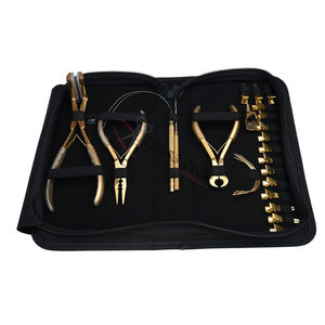 ชุดอุปกรณ์ต่อผมระดับซาลอนพร้อมเครื่องมือจีบไมโครบีด คีมกดเทป คีมถอดเคราติน และเครื่องร้อยห่วง - Product Image 1