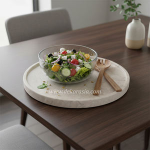 Bandeja Redonda Moderna de Mármol para Servir Comida en Mesa de Comedor, para Fiestas, Hogar y Decoración de Bodas - Product Image 6