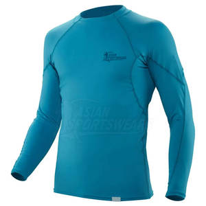 Camiseta de Protección Solar Transpirable de Secado Rápido para Hombre, Manga Larga, para Entrenamiento Atlético, Natación y Surf - Product Image 2