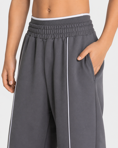 Pantalon de jogging décontracté surdimensionné en molleton respirant pour garçon, avec motif Graphite Contrastline personnalisé - Product Image 3
