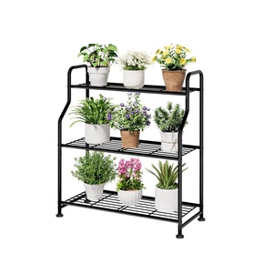 Support de plante en fer écologique et design avec motifs artistiques, idéal pour une décoration intérieure unique et des arrangements de jardin élégants - Product Image 3