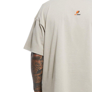 T-shirt uni de couleur unie, séchage rapide, tissu de qualité supérieure, design unique, coupe oversize, 100% coton, pour homme, style personnalisé - Product Image 3