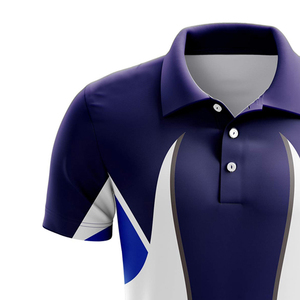 Vêtements d'été pour hommes, mode masculine, polos en coton de haute qualité, grande taille, sublimation, respirants, confortables, motif uni, service OEM - Product Image 3