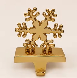Luxury <b>Stocking</b> Hanging <b>Holder</b> Metal Decor for Holiday Celebration Themes - Product Image 1