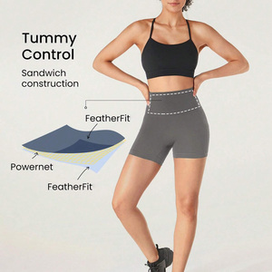 Shorts de yoga taille haute pour femmes Lifestyle Fitness, personnalisables, coupe sculptante, pour marque privée - Product Image 5