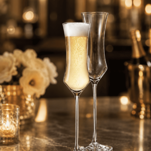 Handmade Borosilicate 180ml Champagne <b>Flutes</b> Lead-Free Clear Stemmed <b>Prosecco</b> Sparkling Wine Toasting Glasses - Product Image 1
