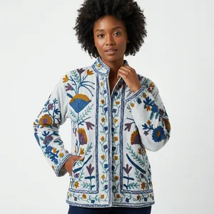 Veste réversible pour femmes Sujani, printemps/automne, velours, coton, bomber matelassé, logo personnalisé, taille XL, style varsity classique - Product Image 2