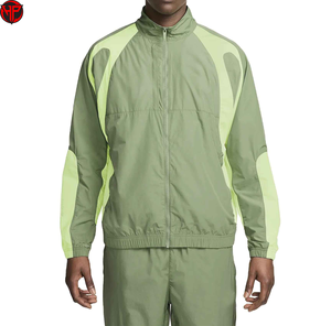 Conjunto de Chaqueta Deportiva Color Block para Hombre, Chaqueta Cortavientos Ligera con Cierre, Traje Deportivo de Nailon para Correr y Entrenar - Product Image 2