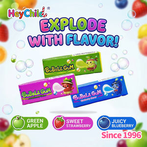 Bonbons en gros personnalisés sous marque privée, saveur fruitée, gomme à mâcher fourrée au gelée, 100 pièces en pot, friandise à mâcher pour enfants, idéale pour le partage, OEM/ODM - Product Image 3