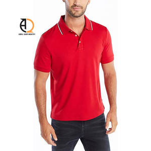 เสื้อโปโลผู้ชายสีขาวเรียบง่าย ผ้าฝ้าย 100% ปักลาย  รับสั่งทำโลโก้ - Product Image 5