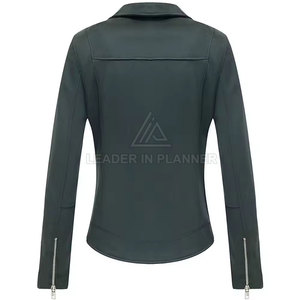 แจ็คเก็ตหนังผู้หญิงดีไซน์ล่าสุด ราคาสมเหตุสมผล คุณภาพพรีเมียม แจ็คเก็ตหนังผู้หญิงขายดี ผลิตในปากีสถาน - Product Image 3