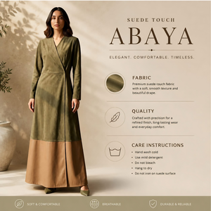 Elegante Vestido Abaya de Satén en Dos Tonos para Mujer, Ropa Islámica Modesta, Estilo Maxi |   Vestido Kaftan Estilo Dubái de Manga Larga 2026, Moda Premium - Product Image 2