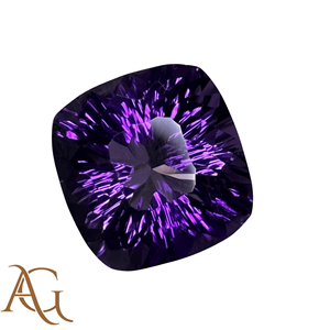 Natural Amethyst <b>Cushion</b> laser cut Carving intaglio <b>Purple</b> Carved Loose Gemstone Jewelry Making wholesale prices Crystal - Product Image 3