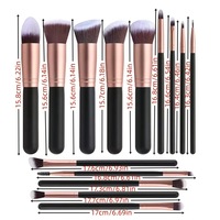 Kit de pinceaux de maquillage violet raisin 18 pièces avec 4 éponges de beauté, pinceaux cosmétiques professionnels pour le visage et les yeux, pour débutants et salons