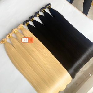 Kératine 100% alignée sur les cuticules du super fournisseur, extensions de cheveux humains I Tip, paquet de cheveux bruts vietnamiens Remy - Product Image 1